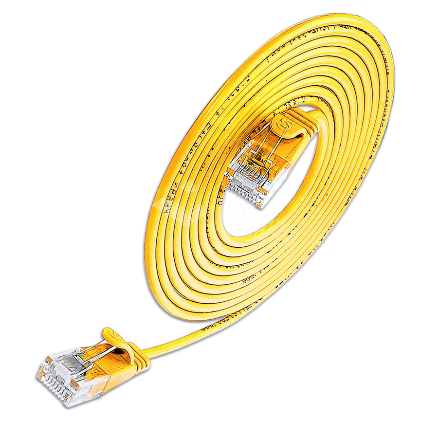Bild von patchkabel CAT6 U/UTP 4p36 SLIM PVC geel RJ45  1,5m 2,8mm
