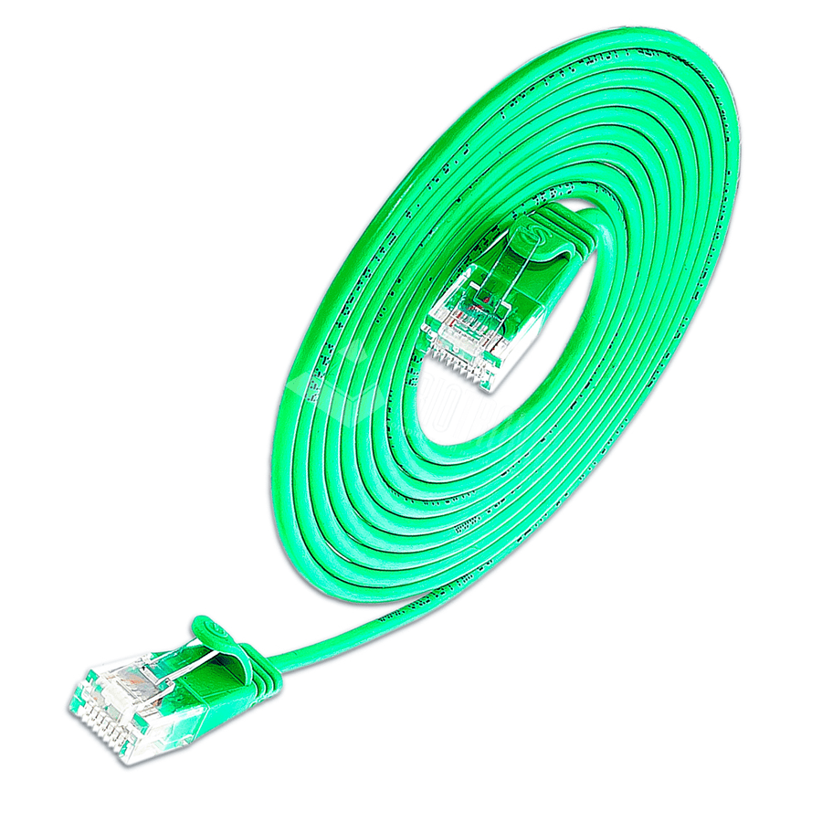 Afbeelding van patchkabel CAT6 U/UTP 4p36 SLIM PVC groen RJ45  2,0m 2,8mm