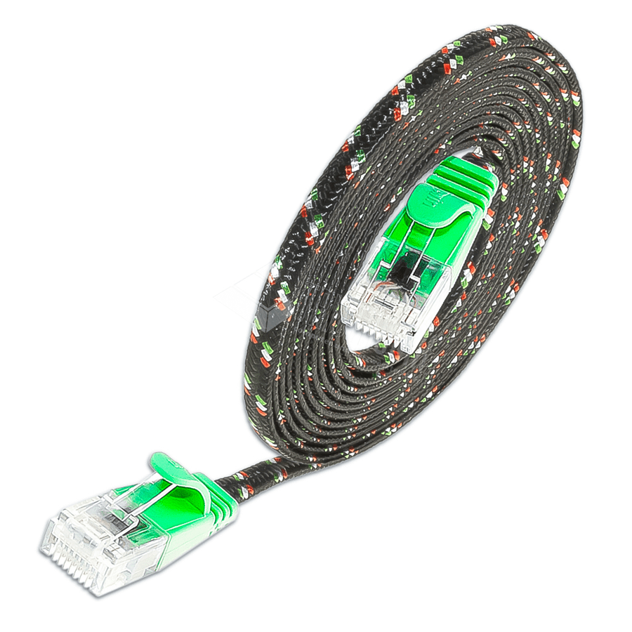 Bild von patchkabel CAT6 U/UTP 4p36 TOUGH nylon groen RJ45  5,0m