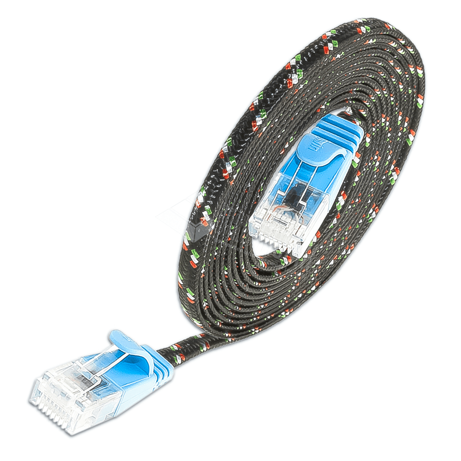 Bild von patchkabel CAT6 U/UTP 4p36 TOUGH nylon blauw RJ45  0,5m