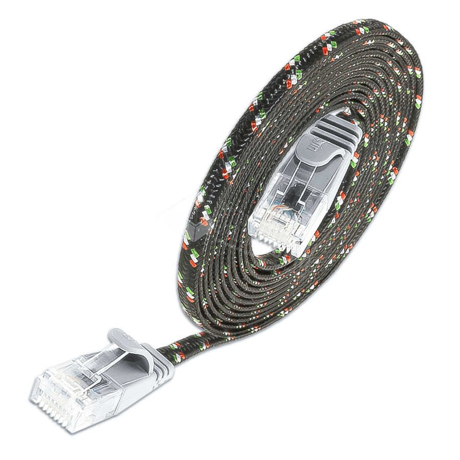Bild von patchkabel CAT6 U/UTP 4p36 TOUGH nylon grijs RJ45  2,0m