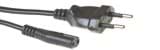 Bild von aansluitkabel PVC 2x0,75mm2 zwart Schuko 2p > C7 (8) 1,5m