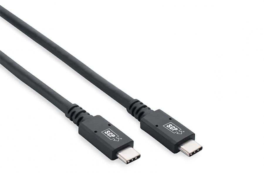 Picture of USB-C 3.2 Gen2 20Gbps kabel male-male  1.0m 8K@60Hz SCP