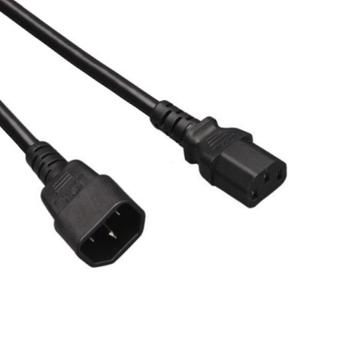 Picture of aansluitkabel PVC 3G0,75mm2 zwart C14 > C13 0,6m