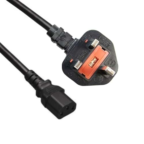 Bild von aansluitkabel PVC 3G0,75mm2 zwart UK>C13 1,8m