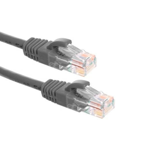 Bild von patchkabel CAT5E U/UTP 4P24 PVC grijs snagless RJ45  1.0m
