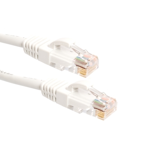 Bild von patchkabel CAT5E U/UTP 4P24 PVC snagless wit RJ45  5.0m