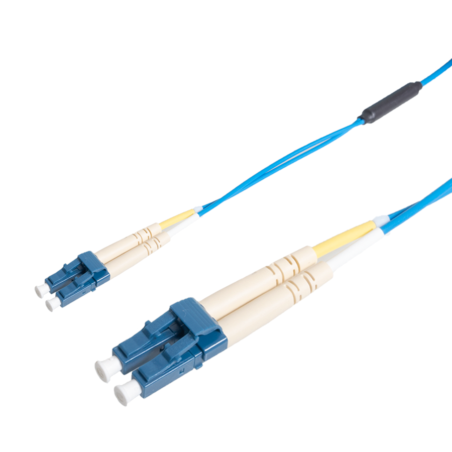 Picture of patchcord SingleMode Duplex LC-LC  5.0m G657A1 Armored Blue Enhanced