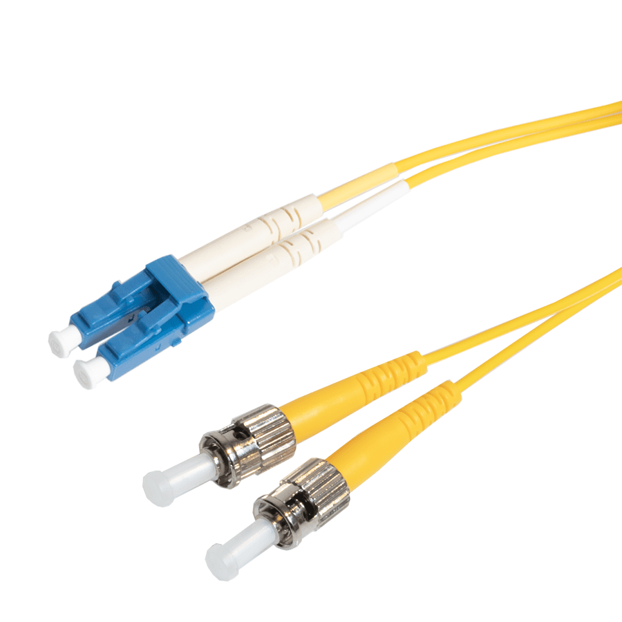 Picture of patchcord SingleMode Duplex LC-ST  3.0m G652D Yellow d2mm Enhanced