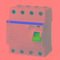 Afbeelding van aardlekschakelaar 63A 4-polig 300mA type-A 4-module 6kA