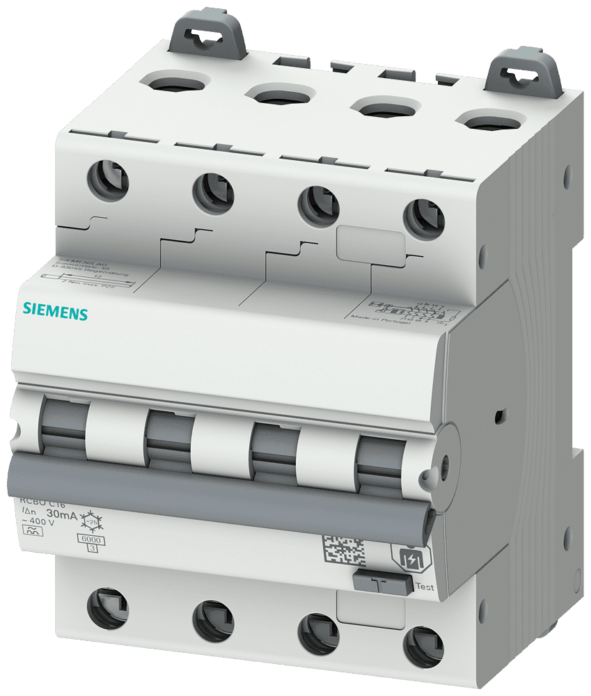 Picture of aardlekautomaat 32A 3-polig+nul 30mA C-kar 4-module 6kA Type A