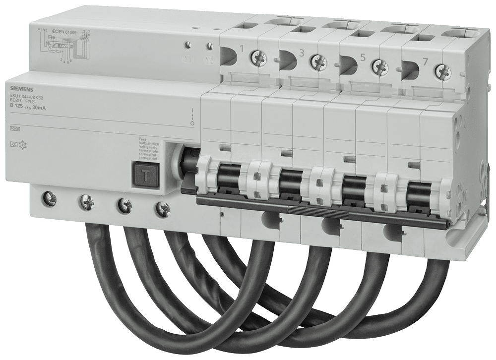 Picture of aardlekautomaat 125A 3-polig+nul 300mA C-kar 11-module 6kA Type A Sel