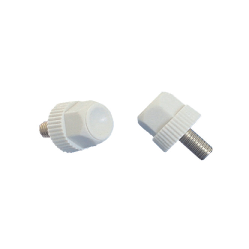 Bild von dopmoer 4DB M4x8 kunststof wit verzinkt buitendraad