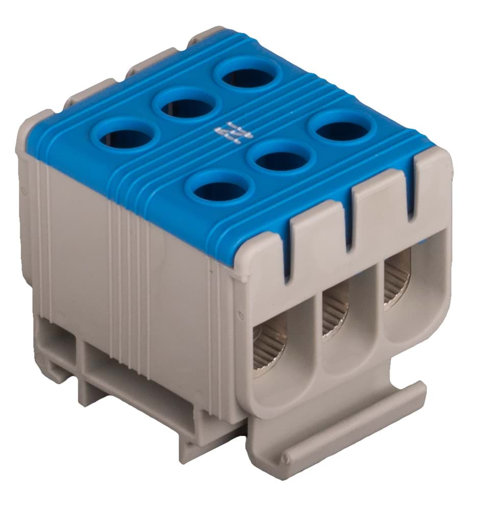 Bild von Verdeelblok 1F 6x2,5-50mm2 160A blauw