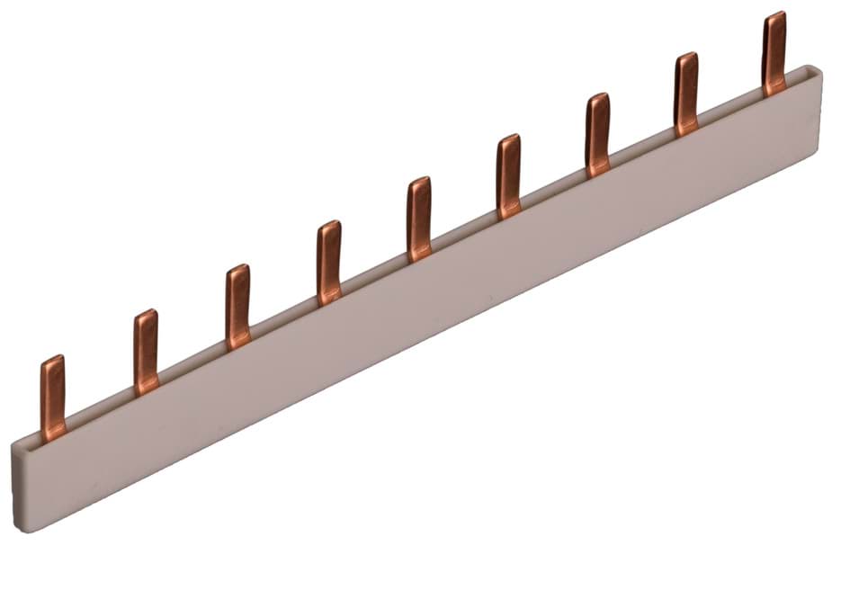 Bild von Doorverbindingsrail STIFT 1Fx 3 17,8mm 10mm2 3 module gesloten