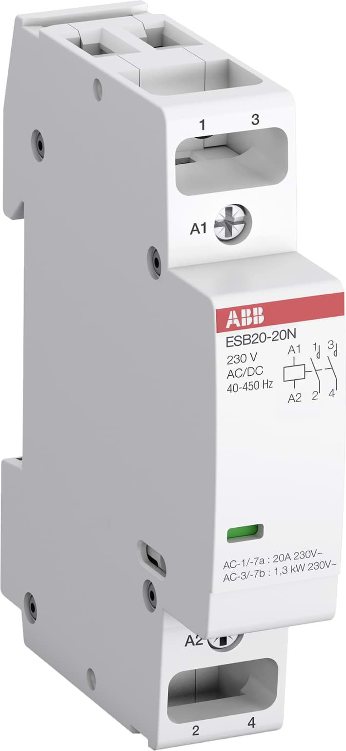 Picture of Modulaire magneetschakelaar  24Vac/dc 20A 2NO 1 module