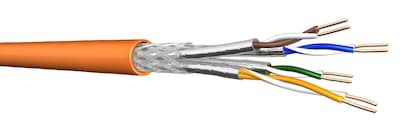Afbeelding van datakabel CAT7 S/FTP 600MHz 4PxAWG23 Dca-s2 oranje HDBT Draka