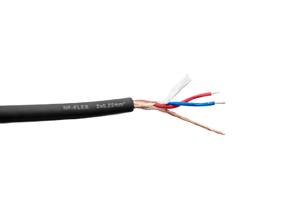 Bild von Mikrofonkabel 2x0,14mm2 NF-CY PVC-FLEX d=3,6mm schwarz