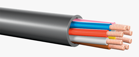Bild von Laudsprecherkabel  2x2,5mm2 PVC dunkelgrau S100
