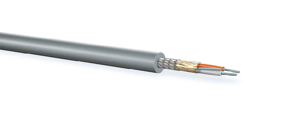 Afbeelding van DMX kabel 1x2x0,22mm2 Foil 110 OHM FRNC grijs Perivox