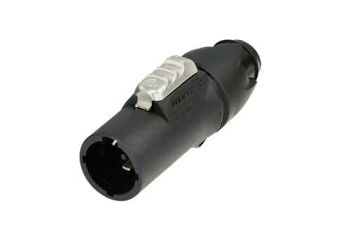 Picture of powerCON TRUE1 kabeldeel 2 pin + aarde pen TOP kd= 6-12mm