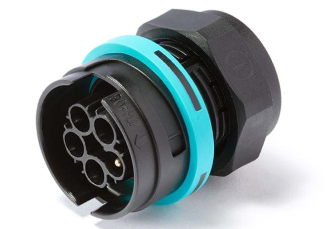 Bild von TEEPLUG TH406 chassis+moer M25 5p(4p+PE) pen schroef 17A IP68