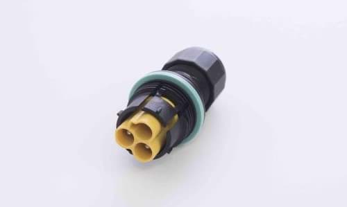 Bild von TEEPLUG TH384 kabeldeel 2p pen schroef zilver D7-12 IP68