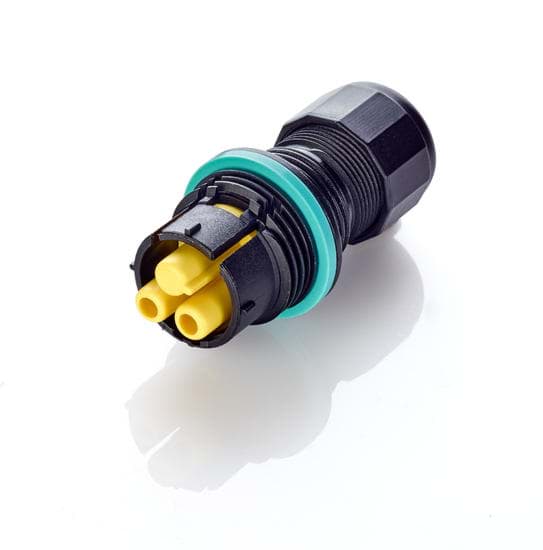 Bild von TEEPLUG TH384 kabeldeel 2p bus schroef 17,5A D7-12 IP68