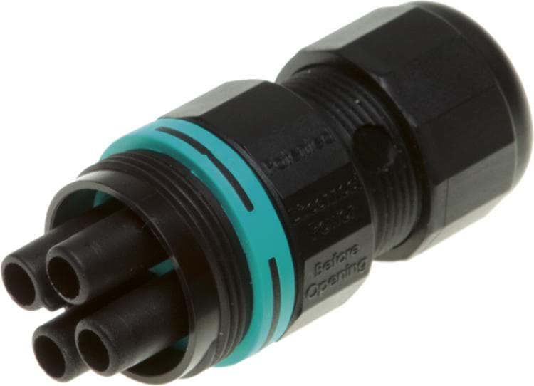 Picture of mini-TEEPLUG kabeldeel 4p(3p+PE) bus schroef 17,5A D7-12 IP68