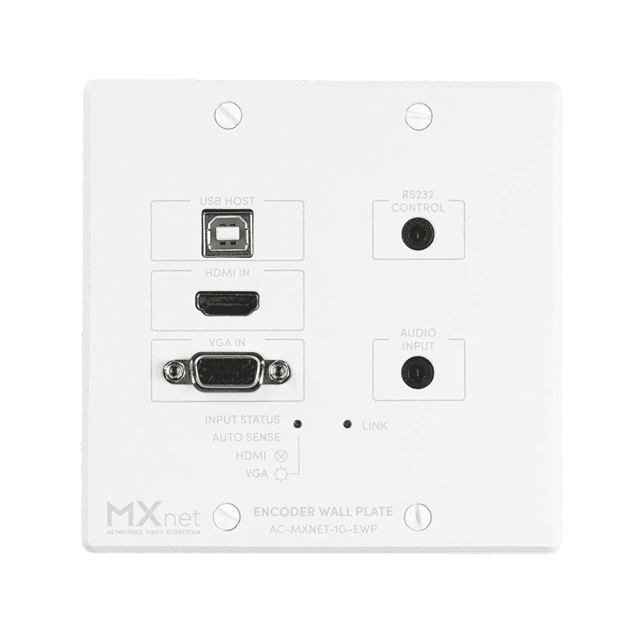 Picture of MXnet 1G-V1 Encoder Wall Plate HDMI+VGA+USB