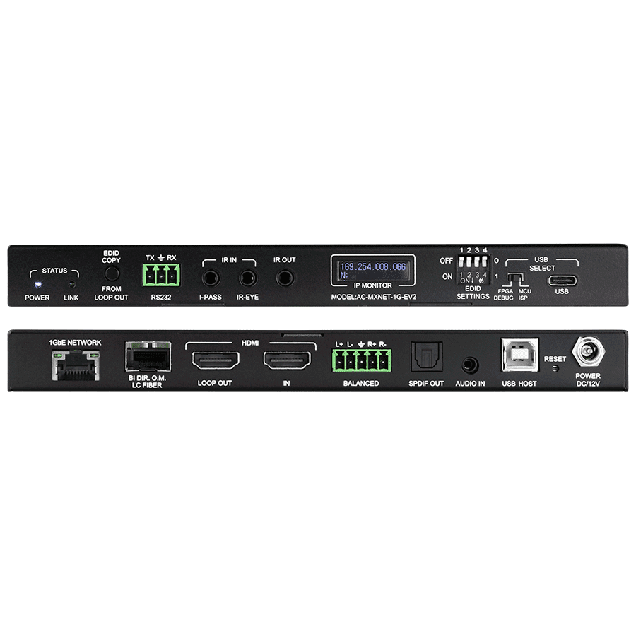Picture of MXnet 1G-V2 Encoder HDMI HDMI Loop USB IR RS232 Fiber RJ45