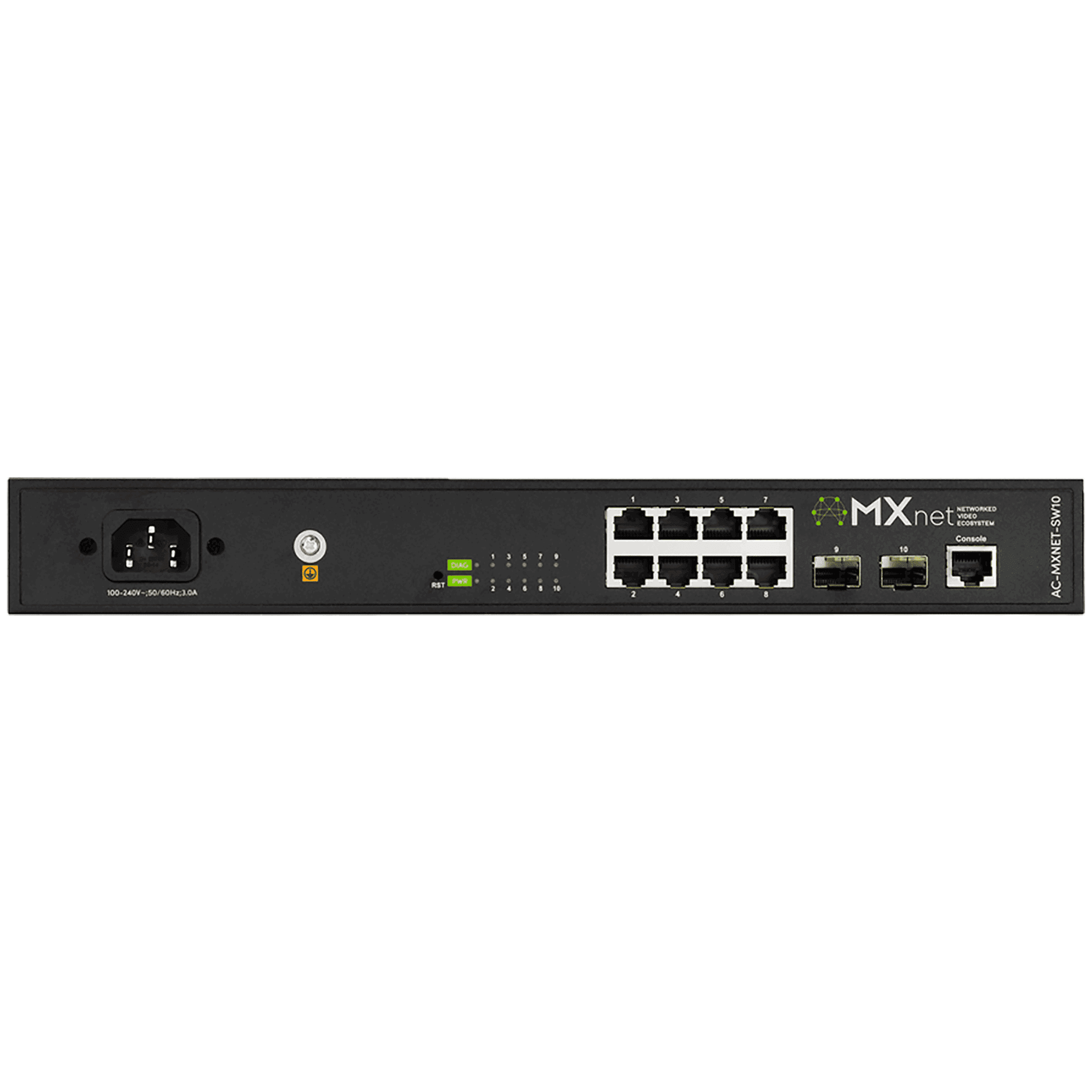 Picture of MXnet 1G Network Switch  8x1G-RJ45+POE+ +2x1G-SFP