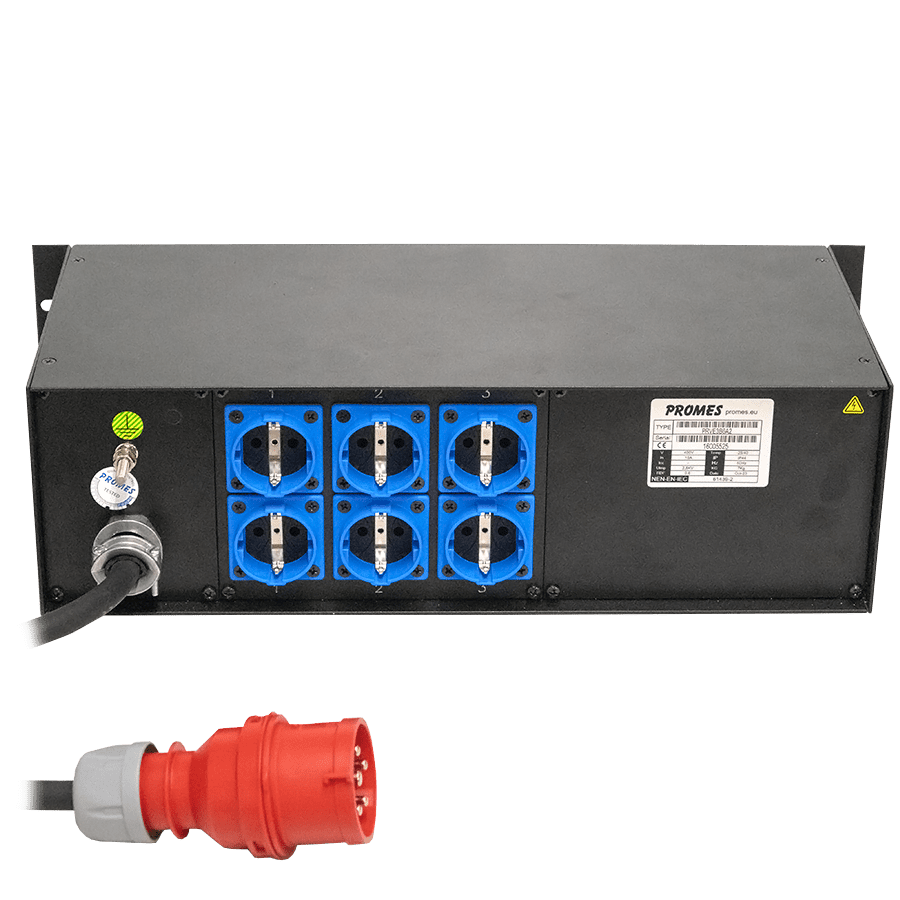 Afbeelding van verdeelkast 19inch C516>1,5m>HS>6Sb [3U15+3ALNC+I+A6] ABB-PCE