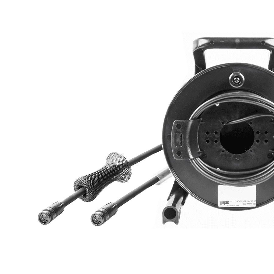 Picture of videokabel UHD HD-SDI Flex 0,8L-Dz PVC zwart  40m haspel GT235+gat