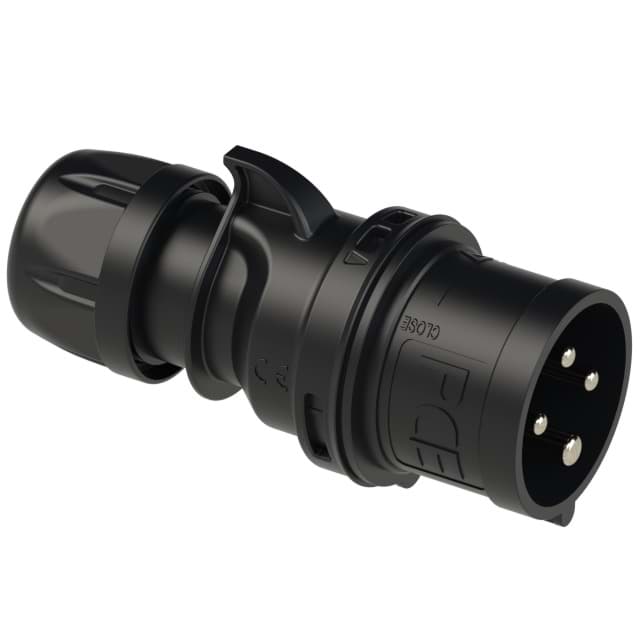 Picture of CEE steker 4p  16A 400V 6h zwart IP44 PCE TURBO