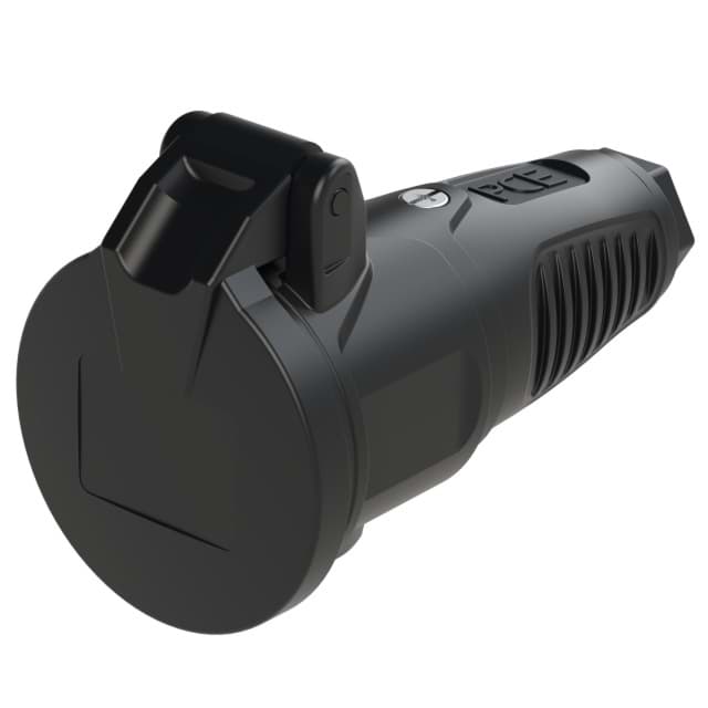 Picture of koppeling randaarde volrubber-TPE met klapdeksel zwart IP54 Taurus2PCE