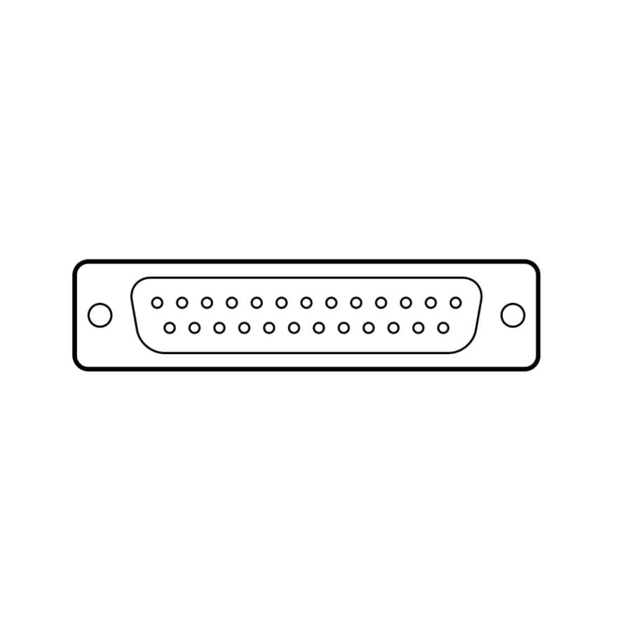 Bild von D-sub connector 25p female solder tinned 200 mating cycles