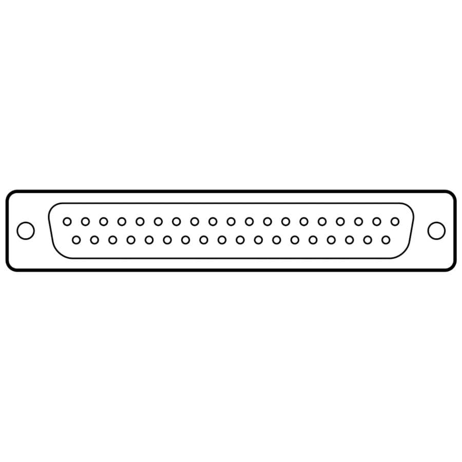 Bild von D-sub connector 37p female solder tinned