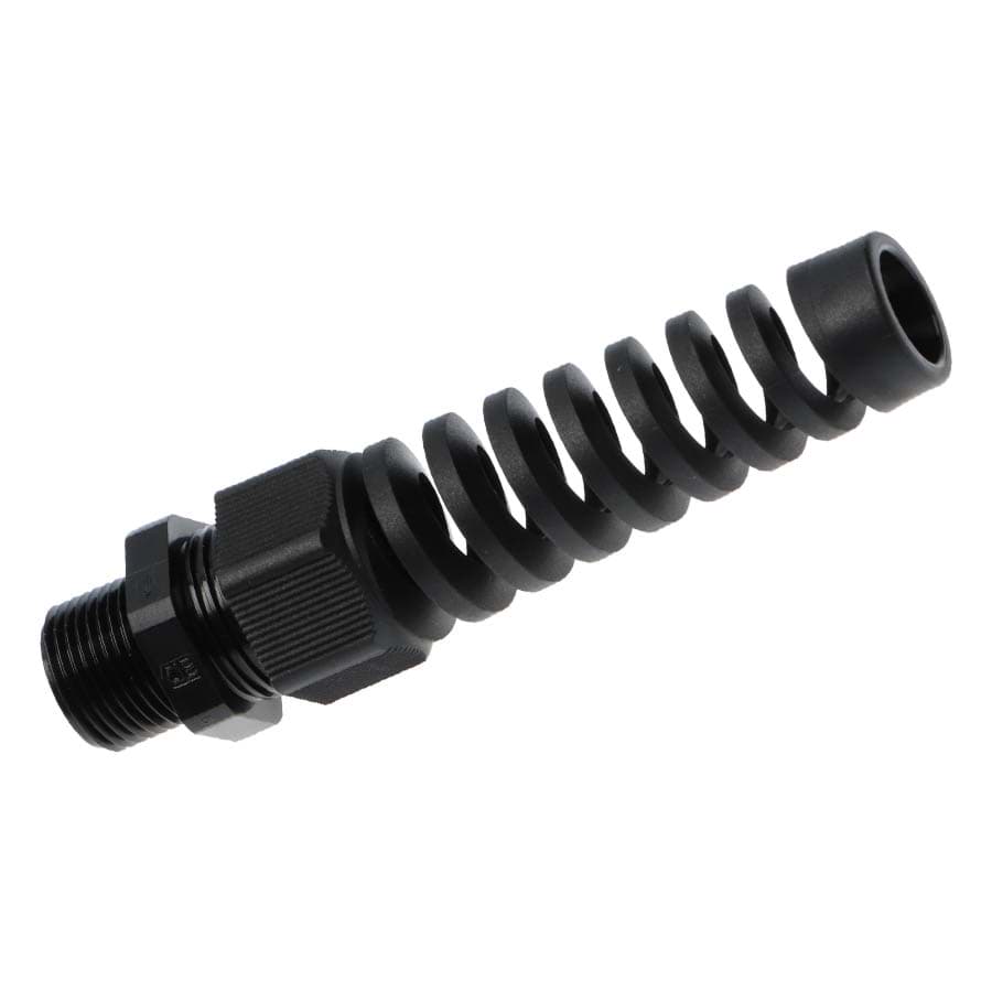 Afbeelding van spiraalwartel PA IP68 M16 doorlaat 5-10mm tap=15mm zwart