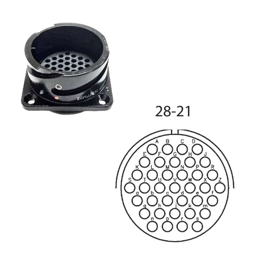 Afbeelding van LK 37p panel w/out nut male crimp