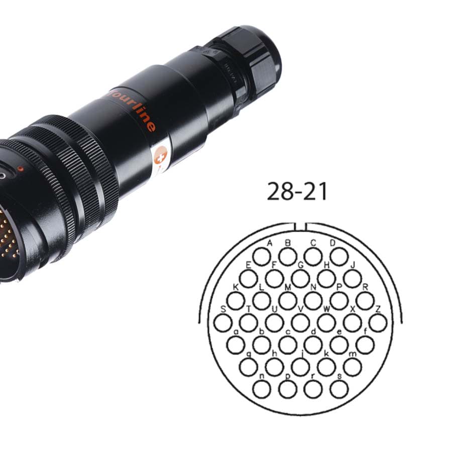 Bild von LK 37p cable connector w/out nut male d=13-18mm Tourline long crimp