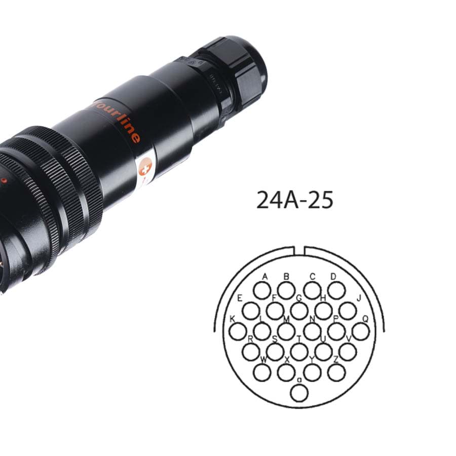 Bild von LK 25p cable connector w/out nut male d=9-14mm Tourline long crimp