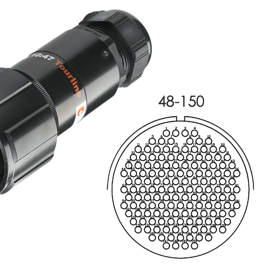 Bild von LK 150 cable connector with nut fem. d=14-25mm Tourline long crimp