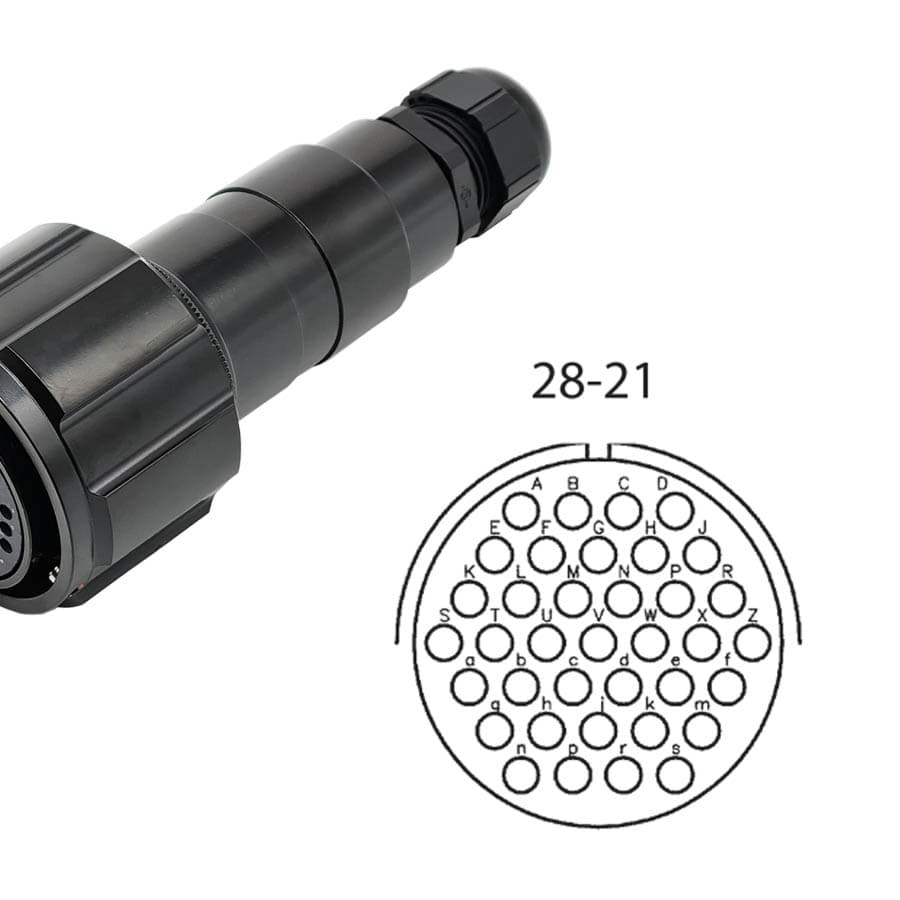 Bild von LK 37p cable connector with nut fem. d=13-18mm crimp