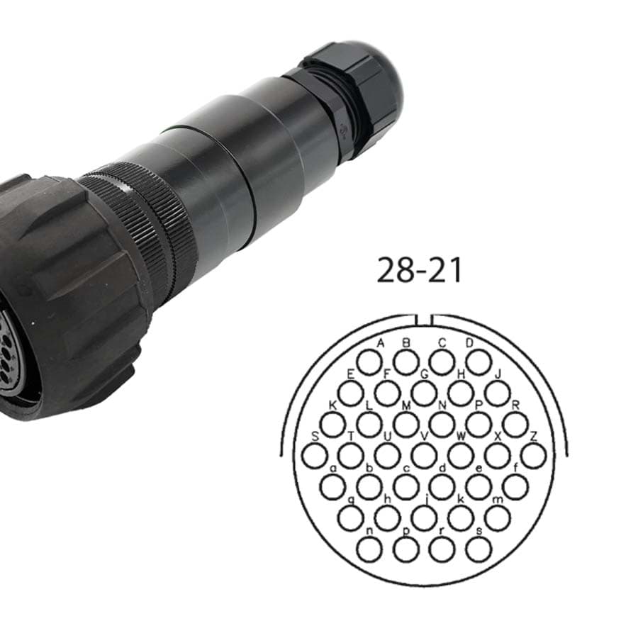 Bild von LK 37p cable connector with nut fem d=13-18mm T-line rubber long crimp