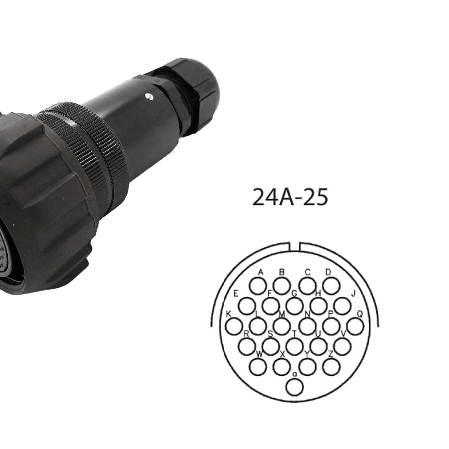 Bild von LK 25p cable connector with nut fem. d=9-14mm rubber crimp