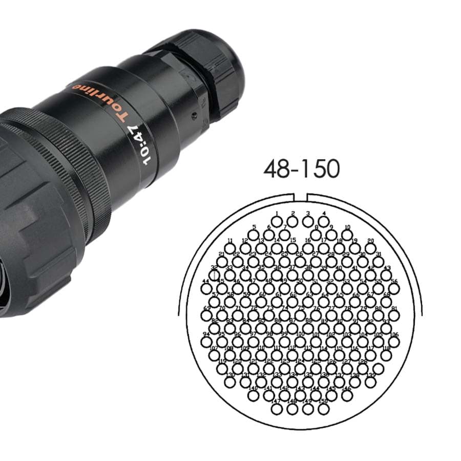 Bild von LK 150 cable connector with nut fem d=14-25mm T-line rubber long crimp