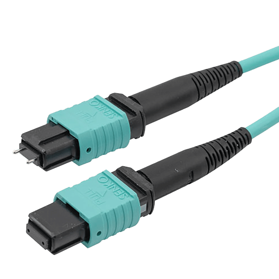 Bild von patchcord MultiMode MPO8 male>fem.  5m OM3 B2ca-s1ad1a1 EasyFiber Aqua