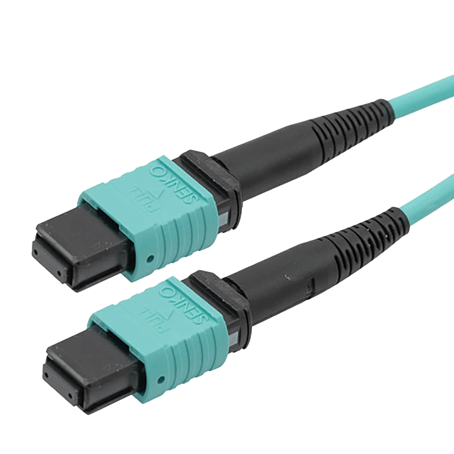 Bild von patchcord MultiMode MPO8 fem>fem  5m OM3 B2ca-s1ad1a1 EasyFiber Aqua