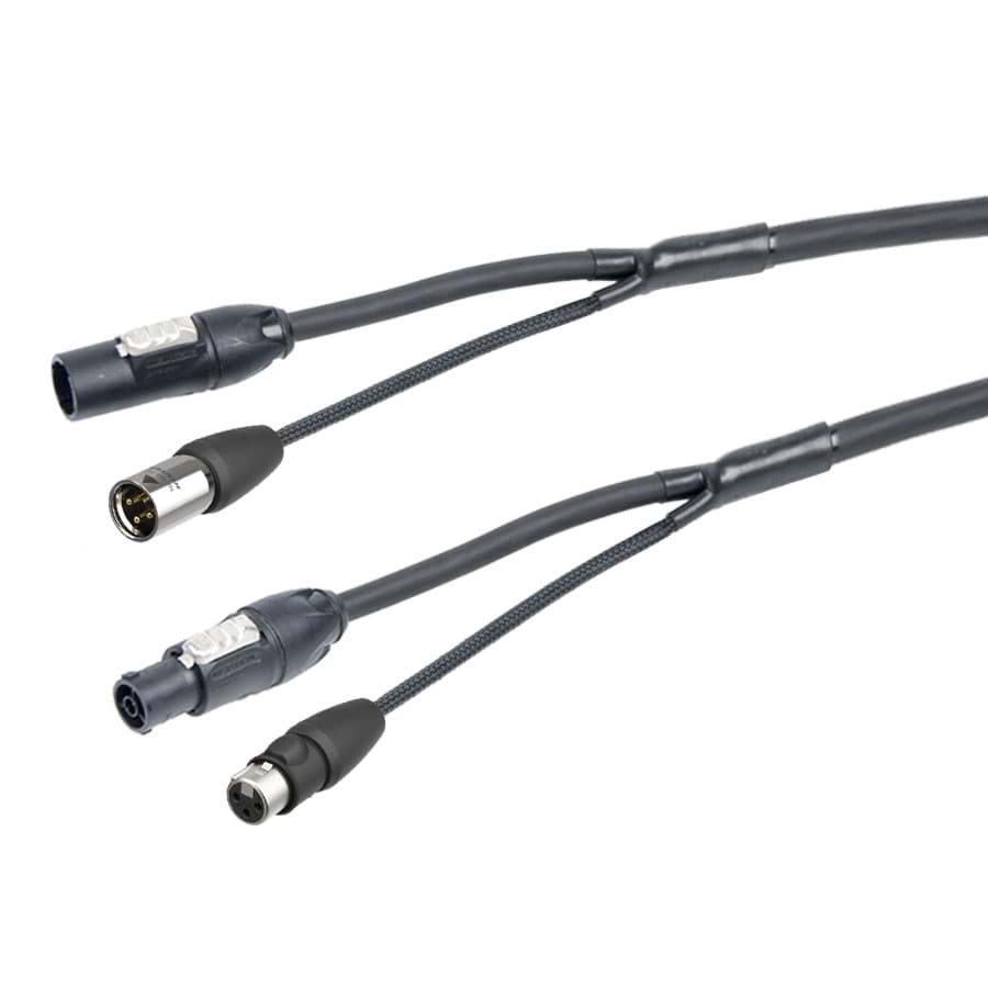 Picture of combi Power+DMX 1,5mm2 powerCON TRUE1 + XLR3-TOP  1,0m d17mm